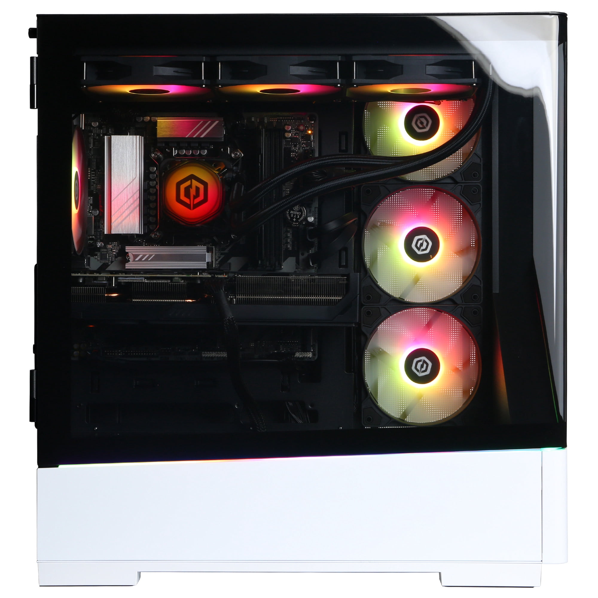 CyberPowerPC Gamer Xtreme Gaming Desktop, Intel Core Ultra 5 250KF Plus, NVIDIA GeForce RTX 5070 12GB, 16GB DDR5, 1TB SSD, White, GXi4800WST