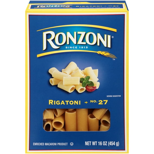 Ronzoni Rigatoni Pasta, 16Ounce Box