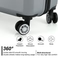 thumbnail image 2 of Hikolayae Slab Collection Hardside Spinner Luggage Sets in Argent Silver, 3 Piece - TSA Lock, 2 of 6