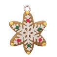 thumbnail image 2 of Advancent 6 piezas de decoración de la caja del teléfono de Navidad adornos colgantes de copos de nieve de árbol de Navidad de cerámica suave Kits de decoración para fiestas, 2 of 6