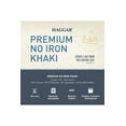 thumbnail image 5 of Haggar Men's Premium No Iron Khaki Flat Front Pant Classic Fit HC10884, 5 of 8
