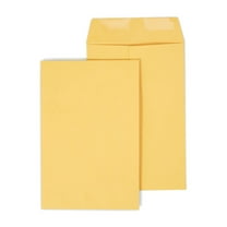 Staples Gummed Kraft Catalog Envelopes 9" x 6" Brown 500/Box (381944/17027)