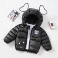 thumbnail image 3 of Fshinging Toddler Fashion Waterproof Hooded Jackets Winter Cute Cartoon Print Kawaii Ears Down Coats, 3 of 3