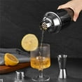thumbnail image 3 of Professional 3-Piece Stainless Steel Cocktail Shaker Set, 16oz/550ml Bartender Kit With Leak-Proof Lid & Built-in Strainer For Martini, Whiskey, Mocktails, Bar Tools (350/750ml Options Available), 3 of 7
