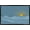 Black Framed Version, variant on LINE AND BRUSH - Landscape Line Sunset Wall Poster, 14.725" x 22.375"