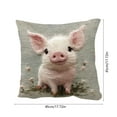 thumbnail image 3 of Japceit Adorable Animals Pillow Covers, Cute Bedroom and Sofa Decor Cushion Covers with Embroidered Style Design, Home Accent for Living Room and Decor 45x45cm, 3 of 6