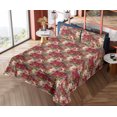 thumbnail image 4 of Ambesonne Floral Fitted & Flat Sheet with Shams 4 Pcs Set, Watercolor Flowers Abstract, King, Dark Pink Fawn and Beige, 4 of 5