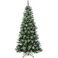 thumbnail image 1 of Árbol de Navidad Costway 2,4m nevado No Iluminado 100% PVC Fácil de Montar, 1 of 7