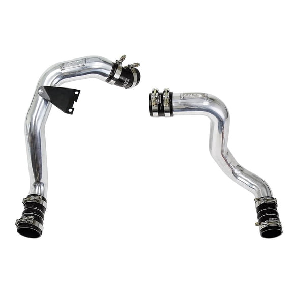 HPS Performance Polished Intercooler Charge Pipe Kit Cold Side and Hot Side Compatible for 2003-2007 Ford F250 F350 F450 F550 Superduty Powerstroke 6.0L Diesel Turbo, 17-145P