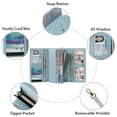 thumbnail image 5 of GAEKEAO Women’s Trifold Wallet Rfid Blocking Vegan Leather Wristlet with 3 ID Windows, 5 of 6