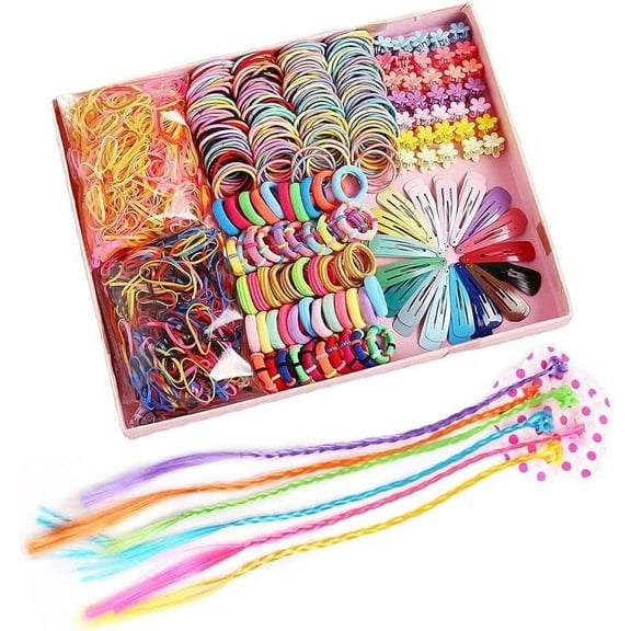 780 Pieces Of Girl's Hair Accessory Gift Set, Girl's Ponytail Clip, Toddler, Hairstyle, Girl's Ponytail Hair, Various Little Girl's Hair Accessories