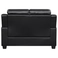 thumbnail image 6 of Finley Upholstered Padded Arm Tufted Loveseat Black, 6 of 9