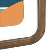 Mainstays – 18x24 Picture Frame – Walnut Wood Matted Rounded Corners Wall Photo Frame