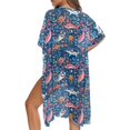 thumbnail image 5 of HELLHERO High Quality Fabrics Bathing Suit Cover Up for Summer Casual Flowy Ocean Sea Creatures Cover, 5 of 6