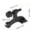 thumbnail image 2 of Door Stoppers, 2Pcs 2-1/2" x 1-3/4" - Zinc Alloy Hinge Pin Door Stop with Rubber Bumper Tips (Oil Rubbed Bronze), 2 of 6