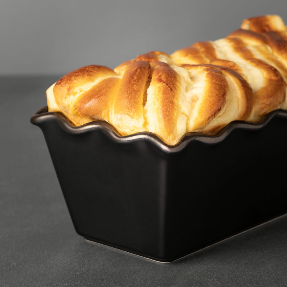 (4 pack) Thyme & Table Ceramic Loaf Pan, 9 in, Onyx