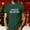 Green, variant on Mens Merry Christmas Short Sleeve T-Shirt Shirt Classic Fit Crew Neck