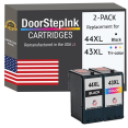 thumbnail image 1 of Remanufactured DoorStepInk Ink Cartridges for Lexmark #44XL Black and #43XL Tri-Color, 1 of 5