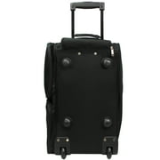 Dejuno 28-Inch Rolling Duffle Bag - Black