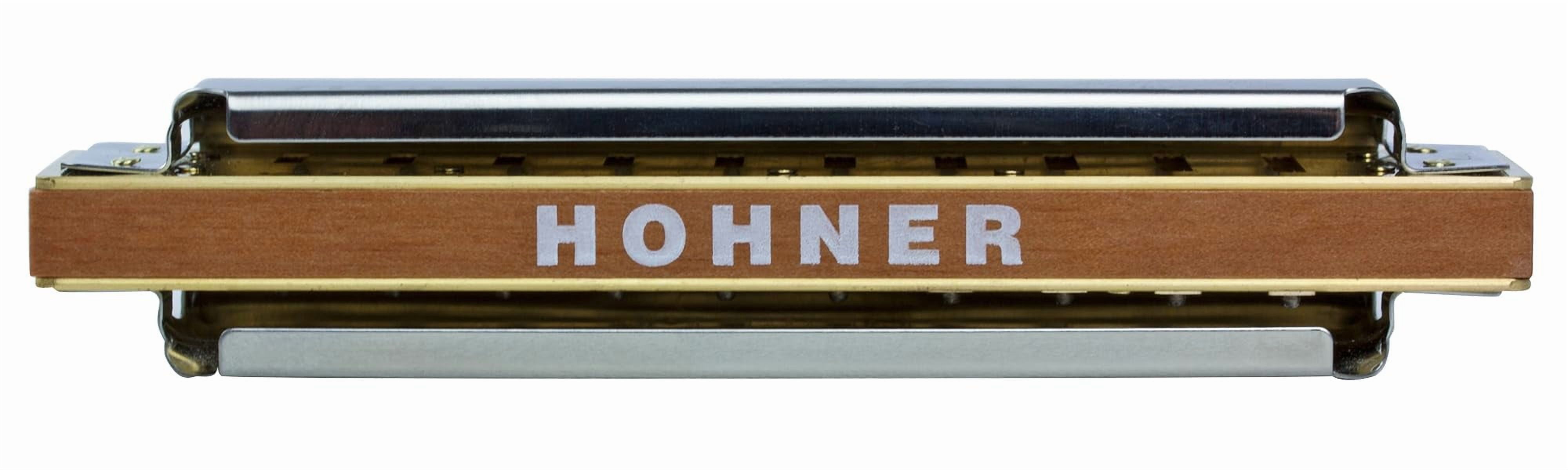 Hohner MBC Marine Band 1896 Harmonica - 5 Pack Bundle with Case, Zip Pouch, and Austin Bazaar Polishing Cloth