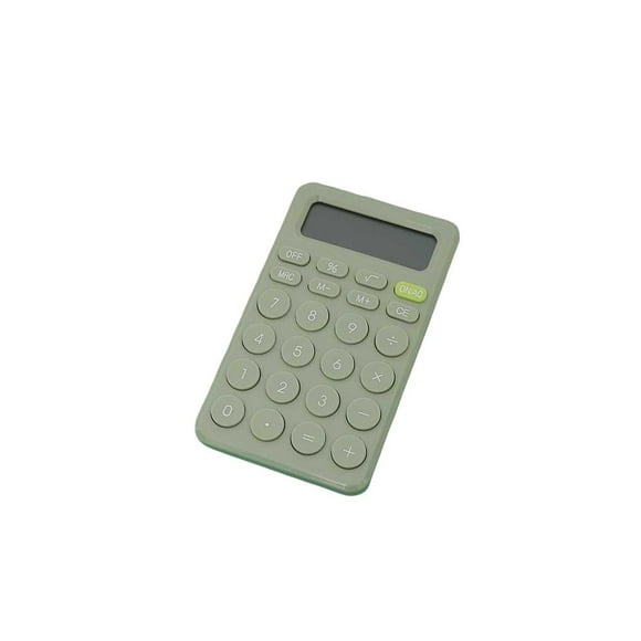 ABS Children Calculator Reusable Digital Screen Display Solid Color Battery Powered Financial Business Calculators Blue