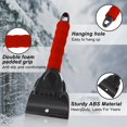 thumbnail image 2 of Paquete de 2 raspadores de nieve y hielo para parabrisas de automóvil, herramienta para quitar escarcha con mango de espuma, para ventanas y parabrisas de automóviles, camiones y SUV, sin rayones, 2 of 4