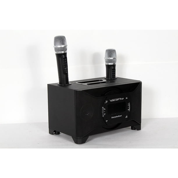VocoPro KARAOKEDUAL AllInOne Karaoke Boom Box with Wireless Mics