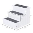 thumbnail image 3 of 3 Step Carpeted Non Slip Pet Stairs Ramp for Cats and Small Dogs, 3 of 8