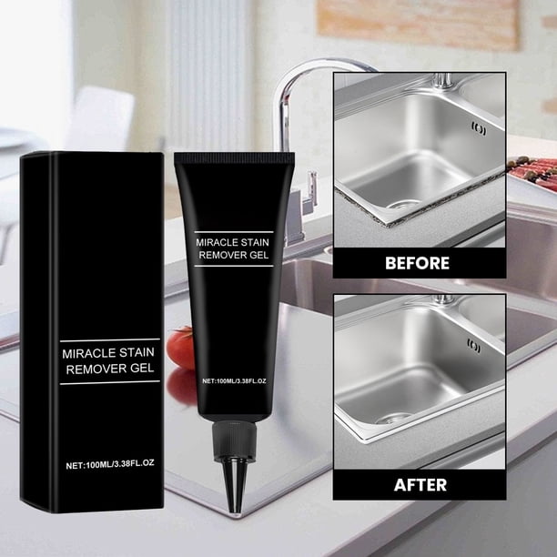 Gel de limpieza de cocina – Potente desengrasante para baños, bañeras, cristales y superficies de azulejos, 100 ml, eliminación rápida de manchas, fórmula ecológica, aplicación sencilla, larga
