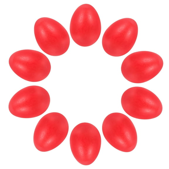 TEHAUX Toy Eggs Red 10Pcs 2.2X1.6X1.6In