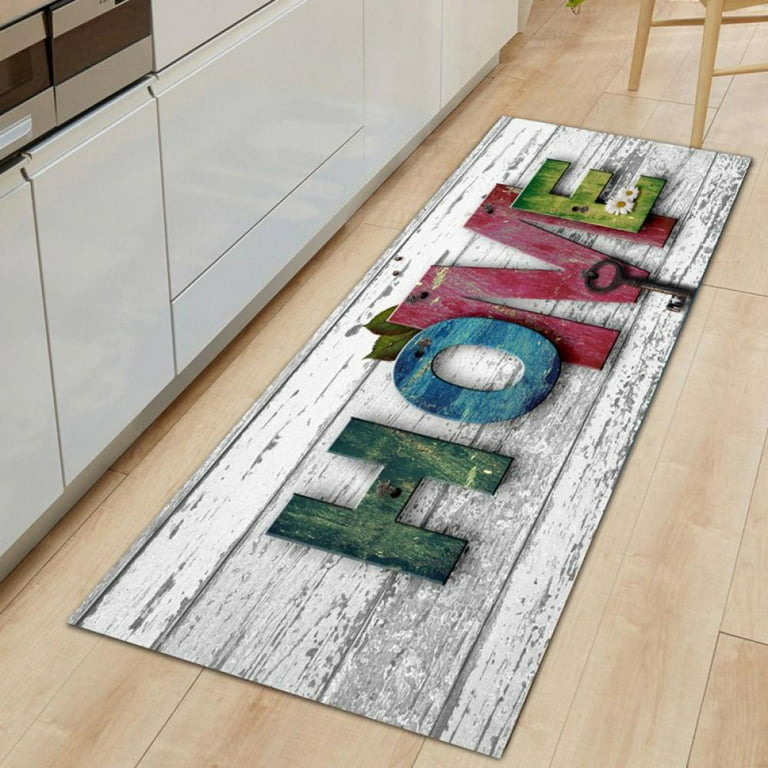 Kitchen Rugs and Mats Washable Non-Skid Wood Grain Kitchen Mats for Floor  Runner Rugs for Kitchen Floor Front of Sink, Hallway, Laundry Room 