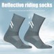thumbnail image 3 of Bicicleta Calcetines reflectantes para correr Ciclismo Elástico Deporte Baloncesto Calcetín (gris claro) Tmvgtek Accesorios para bicicletas, 3 of 6