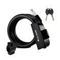 thumbnail image 4 of Candado de cable para bicicleta, resistente, antirrobo, de acero, de seguridad, resistente al agua Negro, 4 of 9