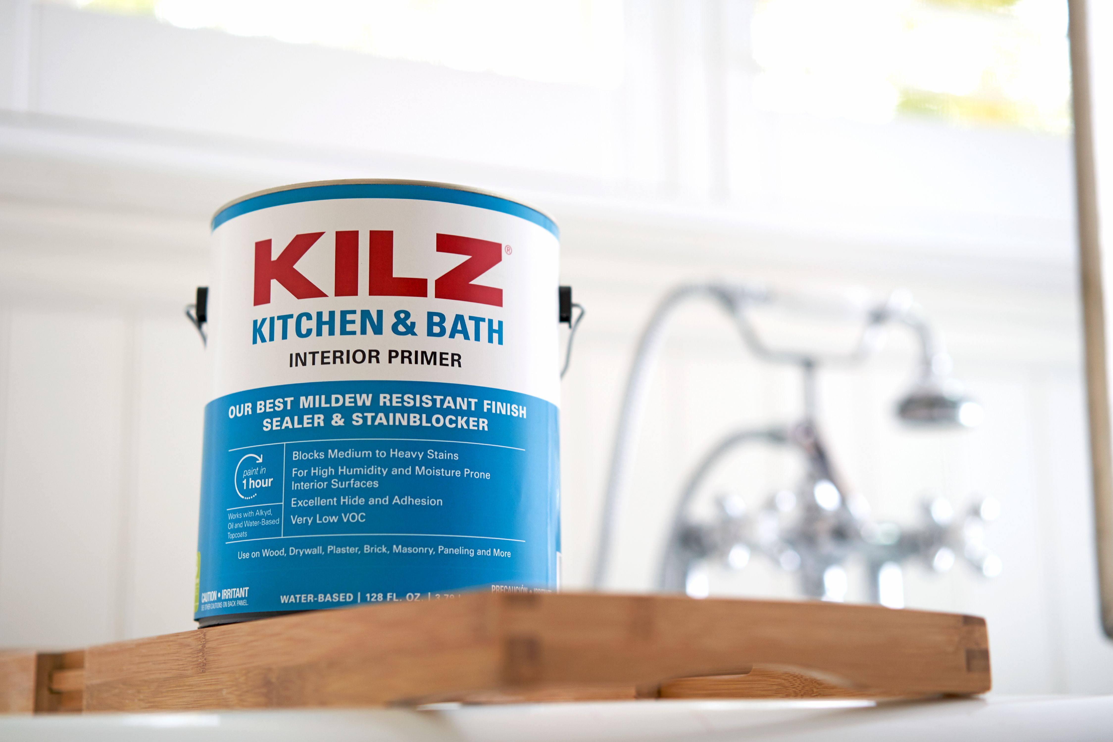 KILZ Interior Kitchen Bath Primer, Sealer Stainblocker - New Look, Same Trusted Formula - com