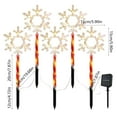 thumbnail image 3 of 5 pcs Solar Lights Outdoor Christmas Decorations Courtyard Ground Mounted Lawn Lights,Light up Snowflake Star Christmas Outdoor Yard Decor for Garden/Lawn/Tree/Pathway/Patio The Holiday, 3 of 6