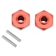 thumbnail image 2 of Bujes de rueda hexagonales, 2 piezas Rueda de aluminio RC Accesorios RC Acoplador hexagonal de rueda de aluminio Elegante y moderno, 2 of 14