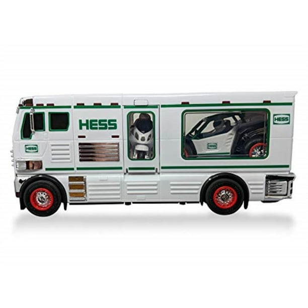 hess 2018 toy truck rv with atv and motorbike
