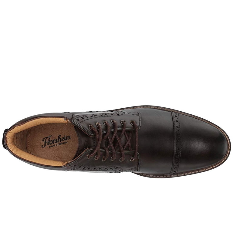 Florsheim Mens Fenway Brogue Cap-toe Boots Leather Brown 13  display picture 3
