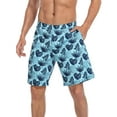 thumbnail image 4 of LRD Men's Swim Trunks with Compression Liner 9 Inch Inseam Board Short Palm Leaf / Navy XXL, 4 of 6