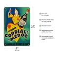 thumbnail image 2 of Cordial Médoc Liqueur - La Liqueur qui Rejouit le Coeur (The Liquor Which Rejoices Heart) - Vintage Advertising Poster by Henri Le Monnier c.1930 - 8 x 12 inch Vintage Wood Art Sign, 2 of 4