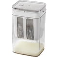 thumbnail image 1 of CIVG Greek Yogurt Strainer 1100ML Fine Mesh Yogurt Filter with Clear Lid Compact Cheese Yogurt Whey Separator Food Grade Yogurt Parfait Strainer for Making Thick Greek Yogurt Coffee Juice-clear-, 1 of 10