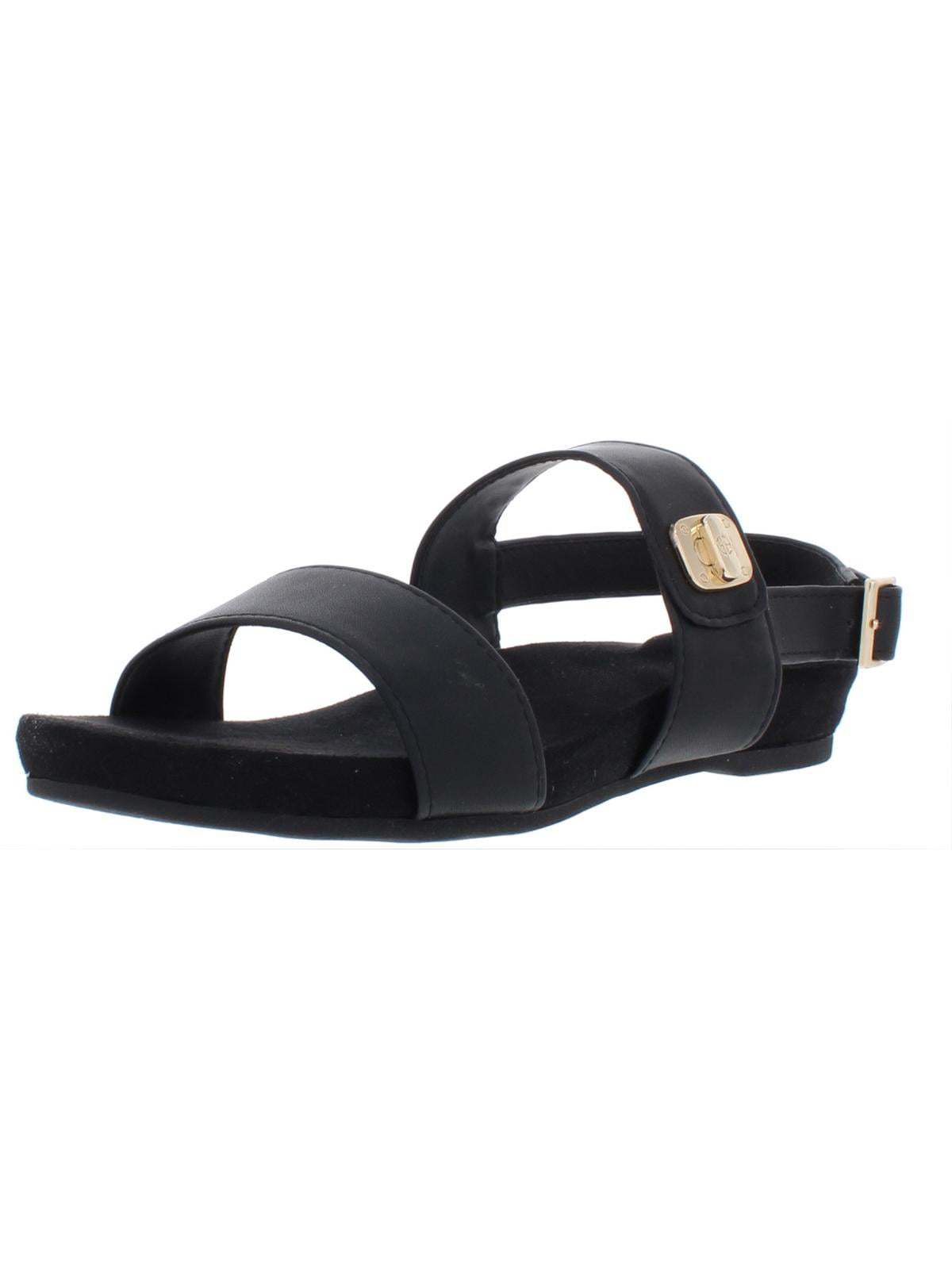 Giani Bernini Womens Ramonaa Faux Leather Strap Sandals Black 8 Medium ...