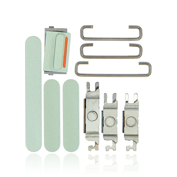 Replacement Hard Buttons (Power / Volume / Switch) Compatible For iPhone 12 (Green)