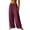 Wine-wide leg pants woman, variant on Hfnxid Womens Wide Leg Pants Elastic Waist Palazzo Pant Loose Fit Lightweight Trousers Summer Casual Drawstring Vacation Trouser Gray L