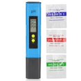 thumbnail image 1 of Medidor de PH tipo bolígrafo, calibración automática de alta precisión, probador portátil de calidad del agua con ATC para piscinas, acuarios, spas, azul y negro, 1 of 1