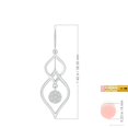 thumbnail image 2 of ANGARA Natural Diamond Cluster Double Drop Earrings in 14K White Gold for Women (Size-1.5mm| Color-H| Clarity-SI2) | April Birthstone, Anniversary, Jewelry Gift for Women | Natural Diamond Earrings, 2 of 6