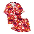 thumbnail image 5 of Pajamas For Women Set Halloween Printed Short Sleepwear Loungewear Nightwear Nightclothes Homewear, 5 of 5