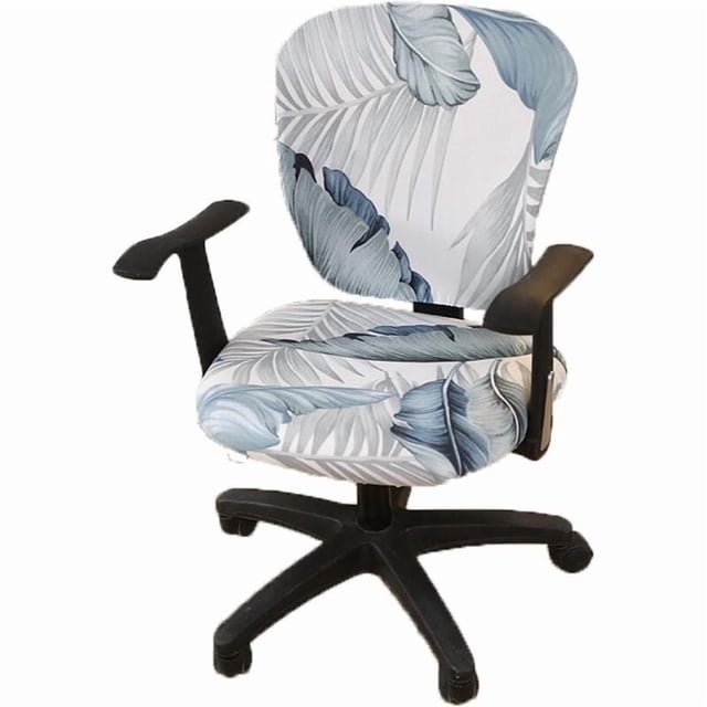 Office Computer Chair Covers, Split Stretchable Seat Cover Washable and Removable Rotating Chair Protective Cover