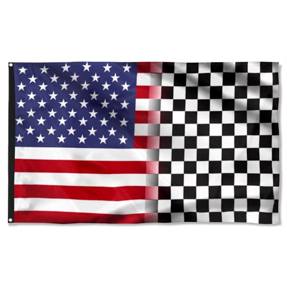 Cayyon Racing Flag Racing American Grommet Flag 3x5Feet Banner with 2 Brass Grommets