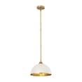thumbnail image 3 of Z-Lite 1004P14-MW-RB Landry 14" Wide Pendant - Matte White / Rubbed Brass, 3 of 7